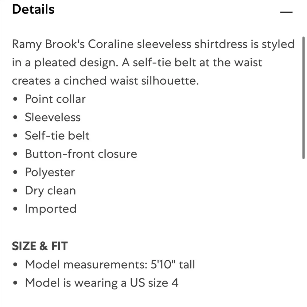 RAMY BROOK 
Coraline Pleated Maxi Shirtdress NEW nwt retails $745
 Medium blue - Picture 2 of 8